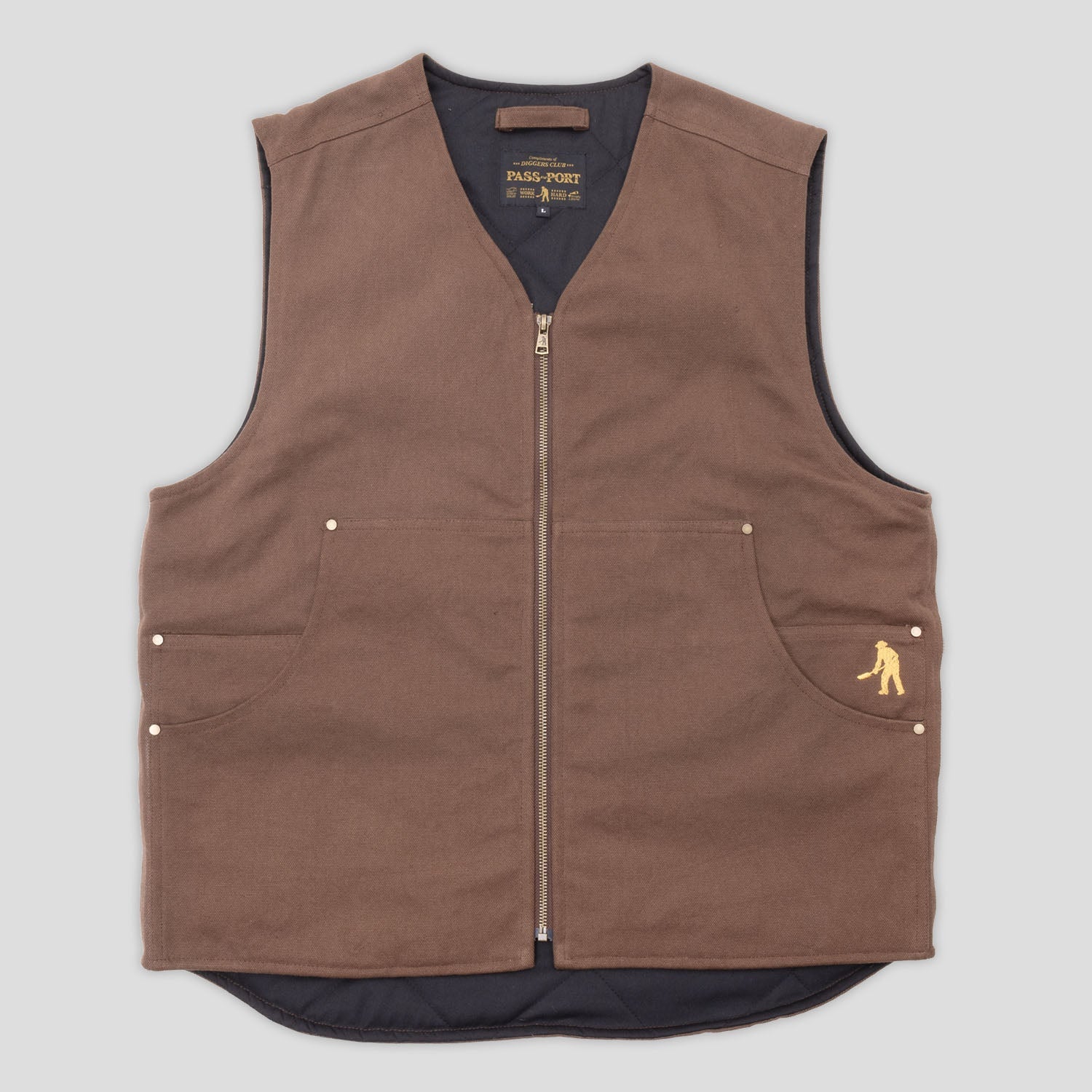 Pass~Port Diggers Club Vest - Mud