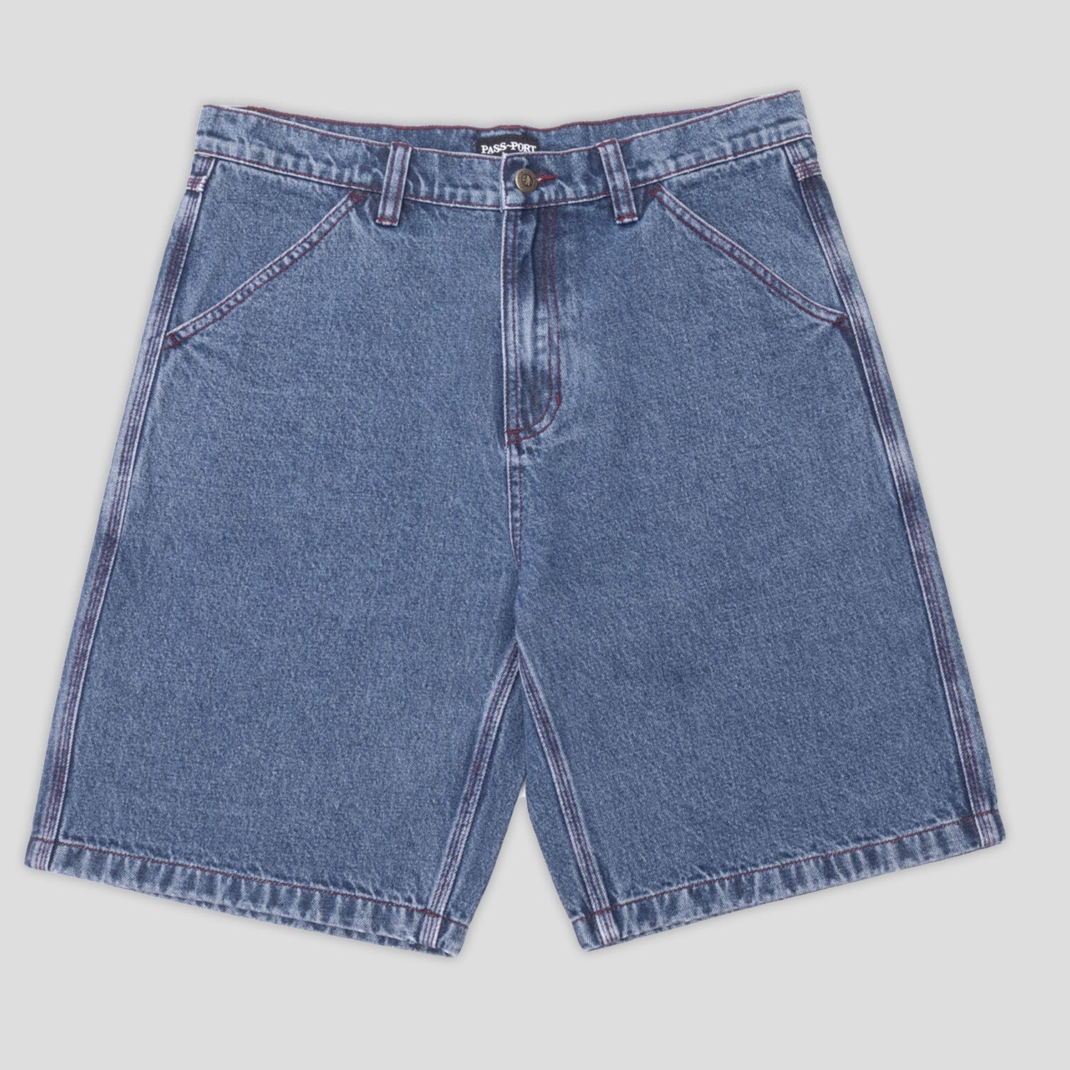 Pass~Port Workers Club Denim Short - Washed Dark Indigo