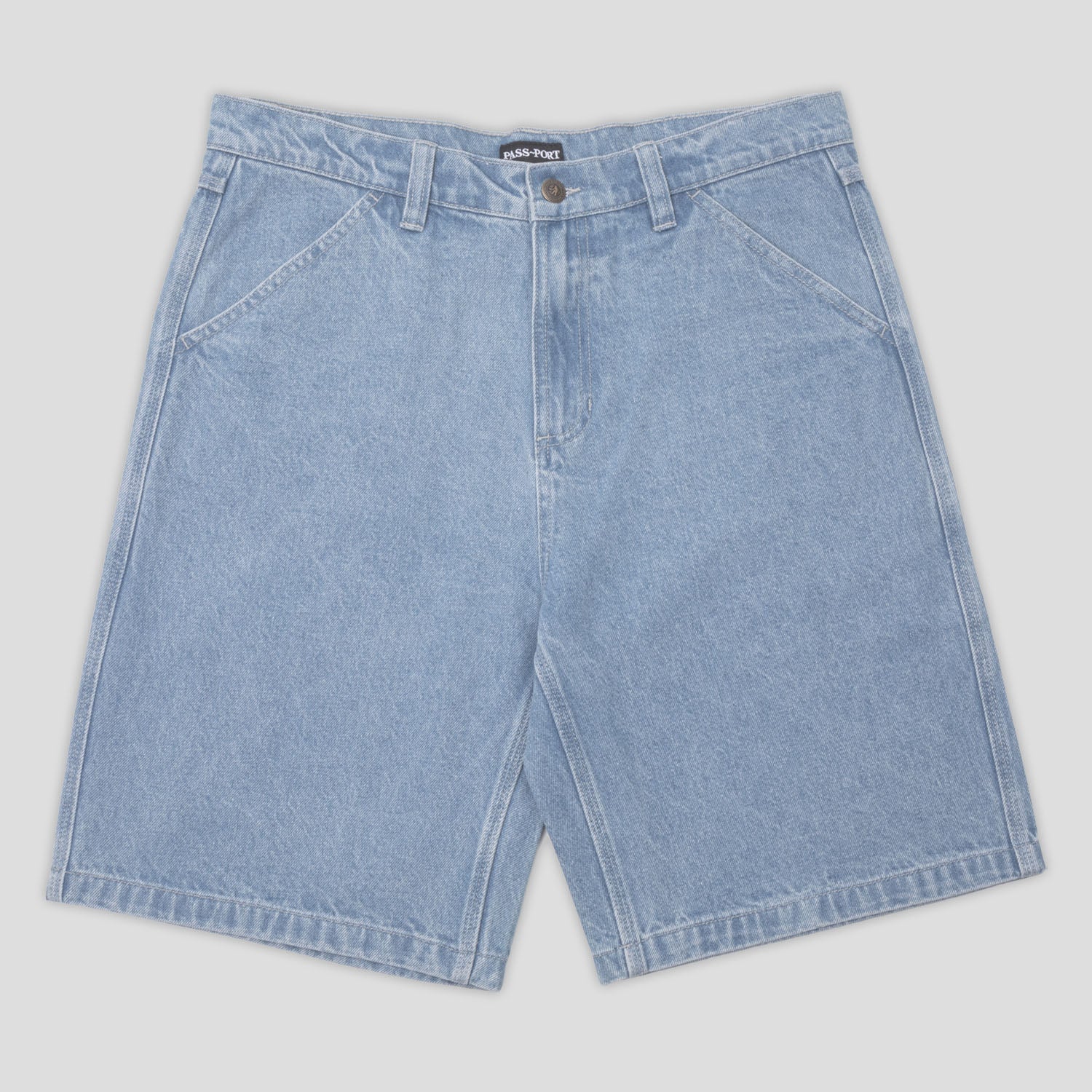 Pass~Port Workers Club Denim Short - Washed Light Indigo