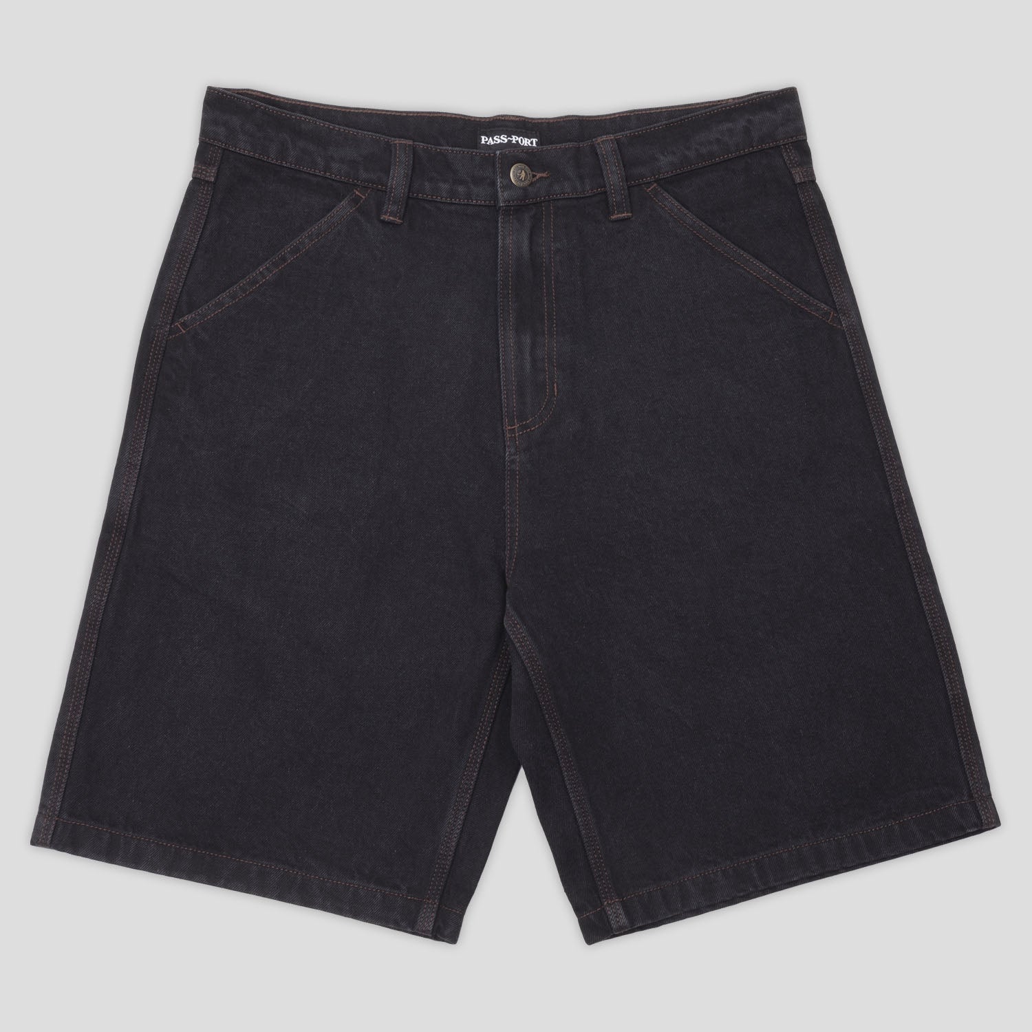 Pass~Port Workers Club Denim Short - Washed Black