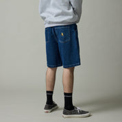 Pass~Port Workers Club Jean Short - Faded Washed Dark Indigo