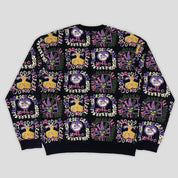 Pass~Port Faces Knit Sweater - Black