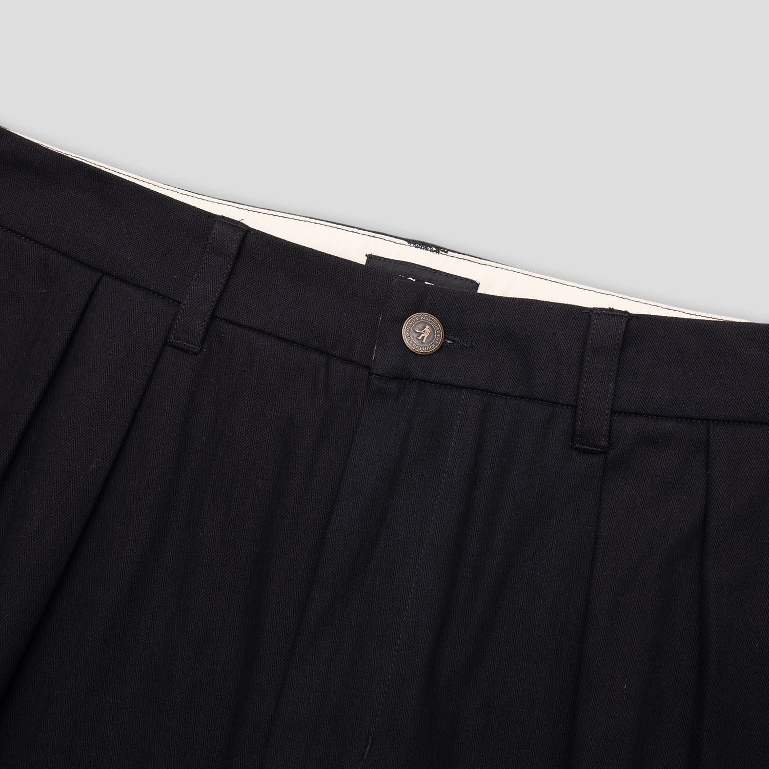 Pass~Port Herringbone Leagues Club Pant - Black