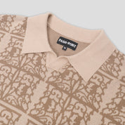 Pass~Port Fretworks Knit Polo - Sand