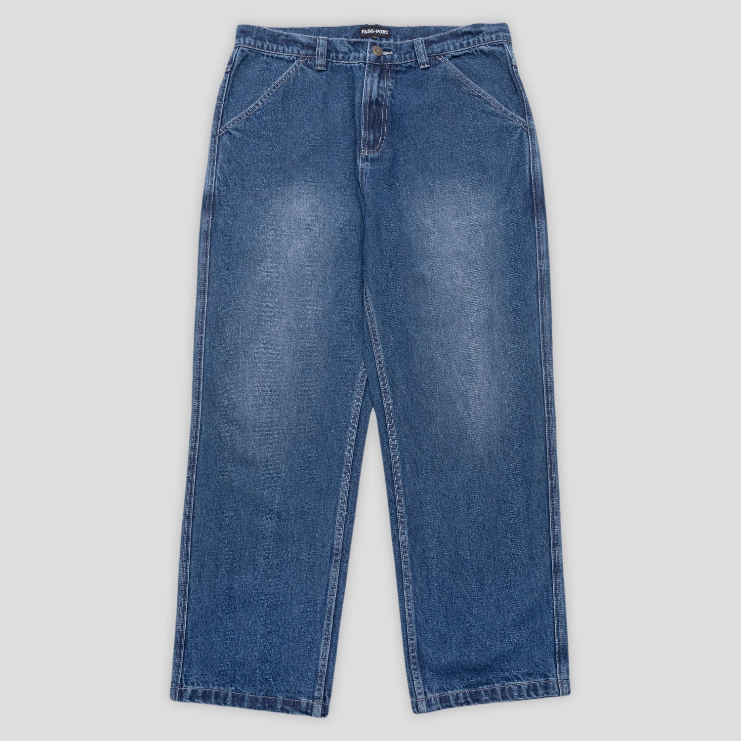 Passport デニム 36 PASSPORT WORKERS CLUB JEAN OVERDYE BROWN | GRAVITY FUKUOKA