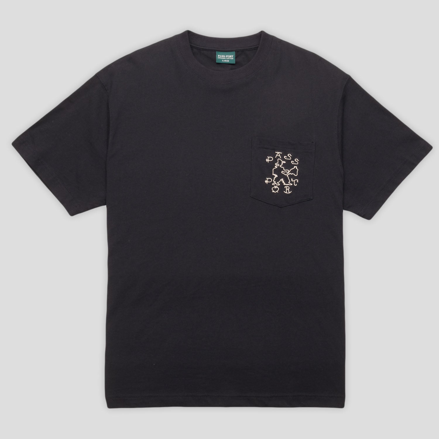 Pass~Port Cowpoke Organic Cotton Pocket Tee - Black