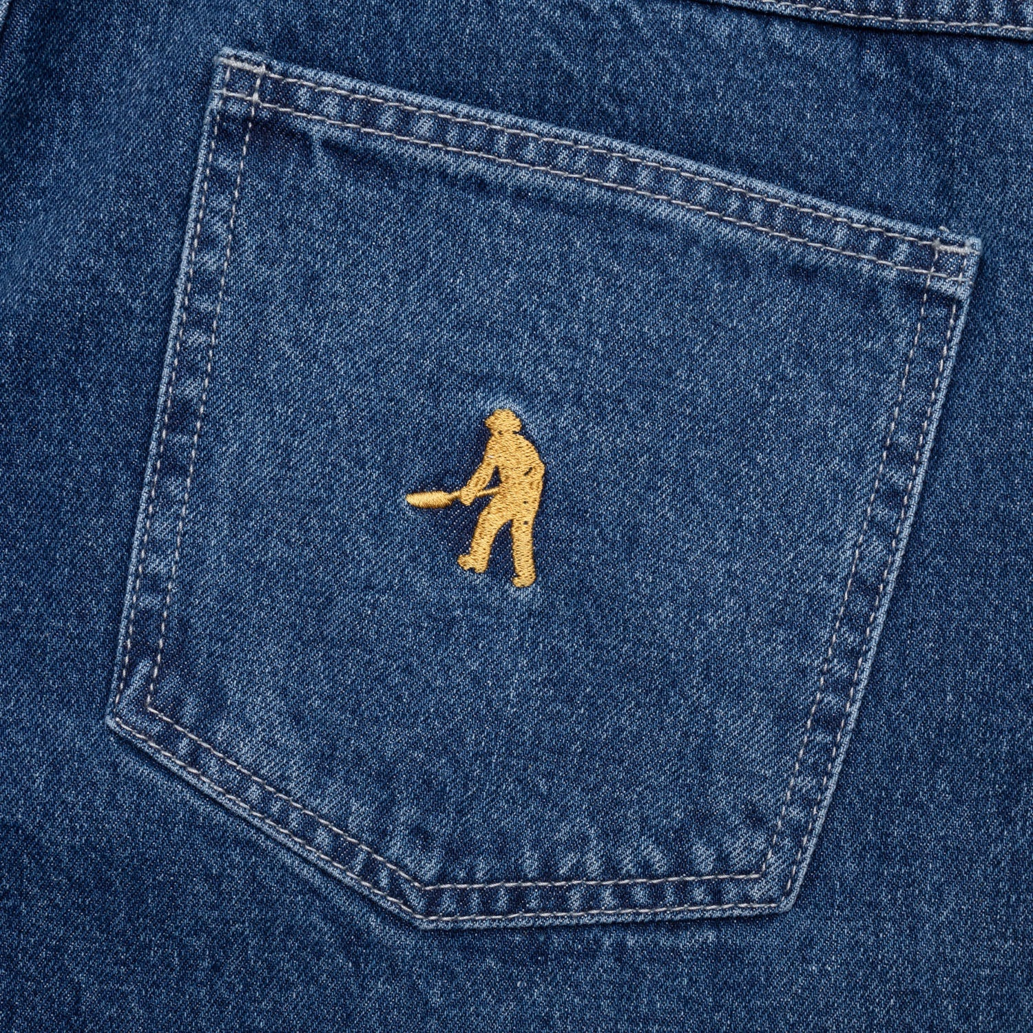 Pass~Port Workers Club Jean Short - Faded Washed Dark Indigo