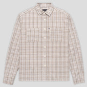 Pass~Port Workers Check Shirt Long-sleeve - Black / Bronze