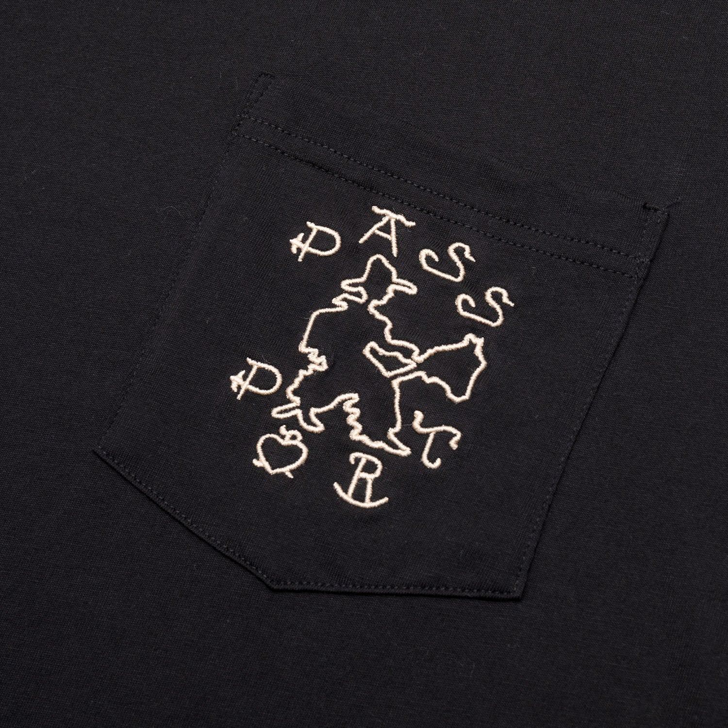 Pass~Port Cowpoke Organic Cotton Pocket Tee - Black