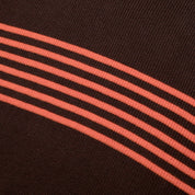 Pass~Port Organic Cotton Stripe Knit Sweater - Choc / Orange