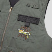 Pass~Port Frog Lure Ripstop Fishing Vest - Moss