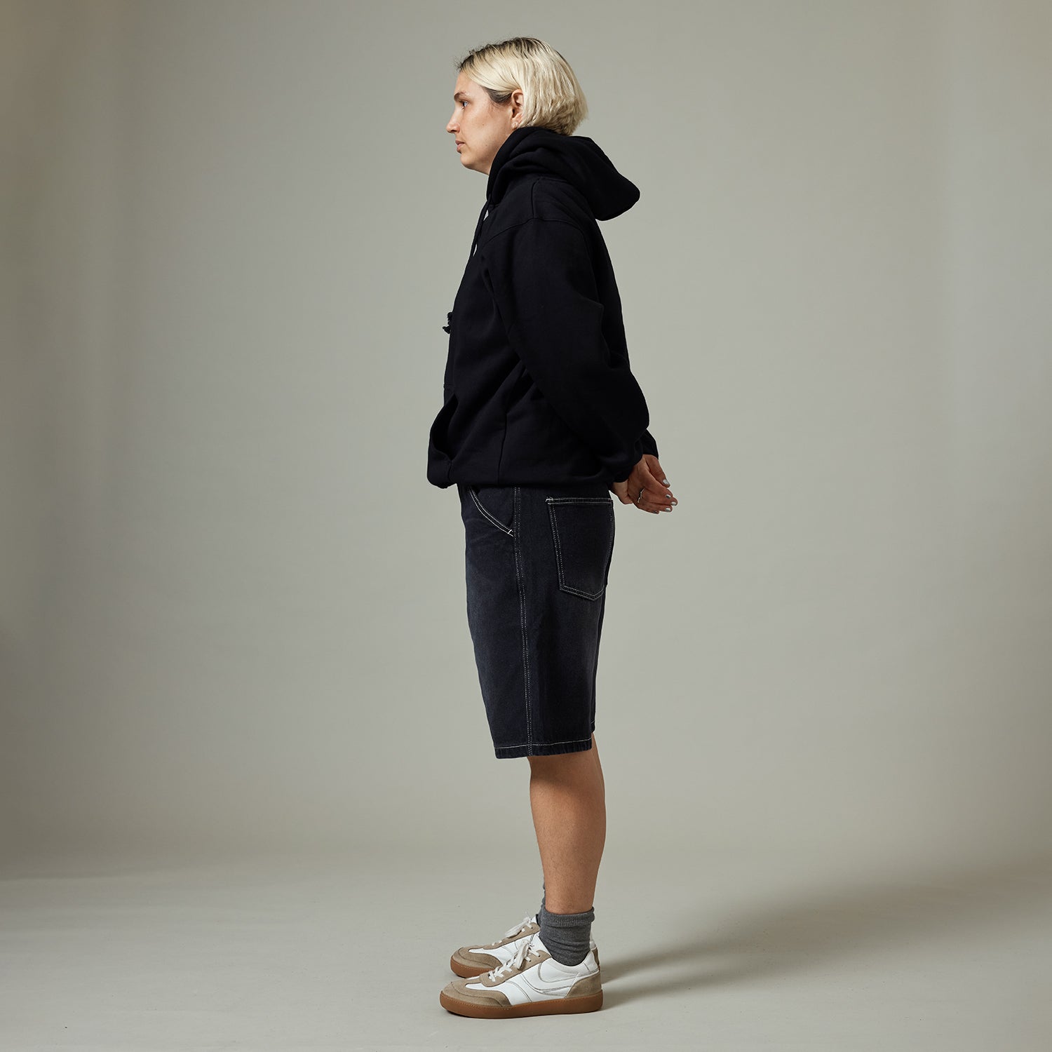 Pass~Port Workers Club Jean Short - Faded Washed Black
