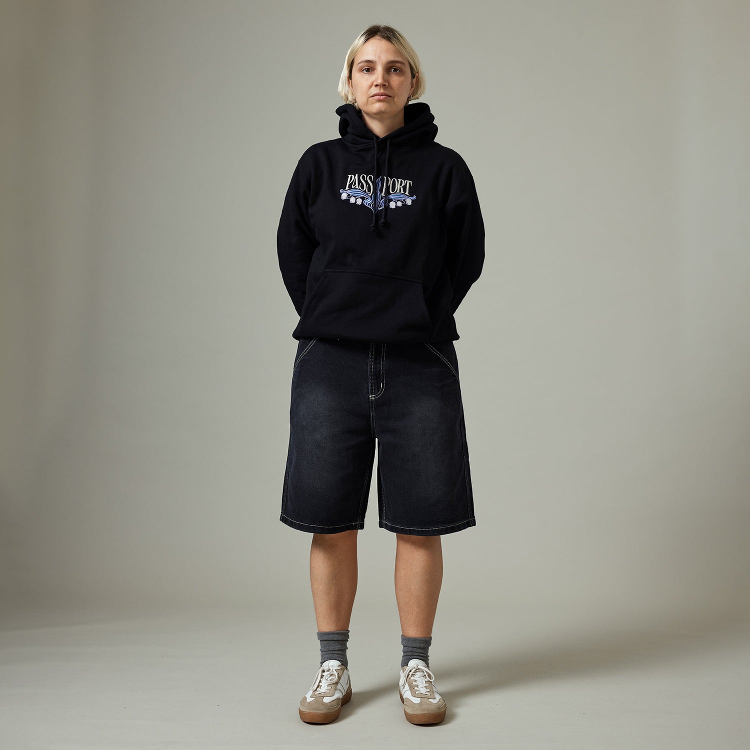 Pass~Port Workers Club Jean Short - Faded Washed Black – Pass~Port EU