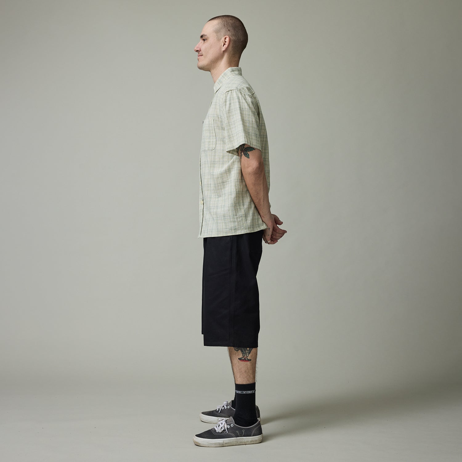 Pass~Port Herringbone Leagues Club Short - Black