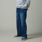 Pass~Port Workers Club Jean Pant - Faded Washed Dark Indigo