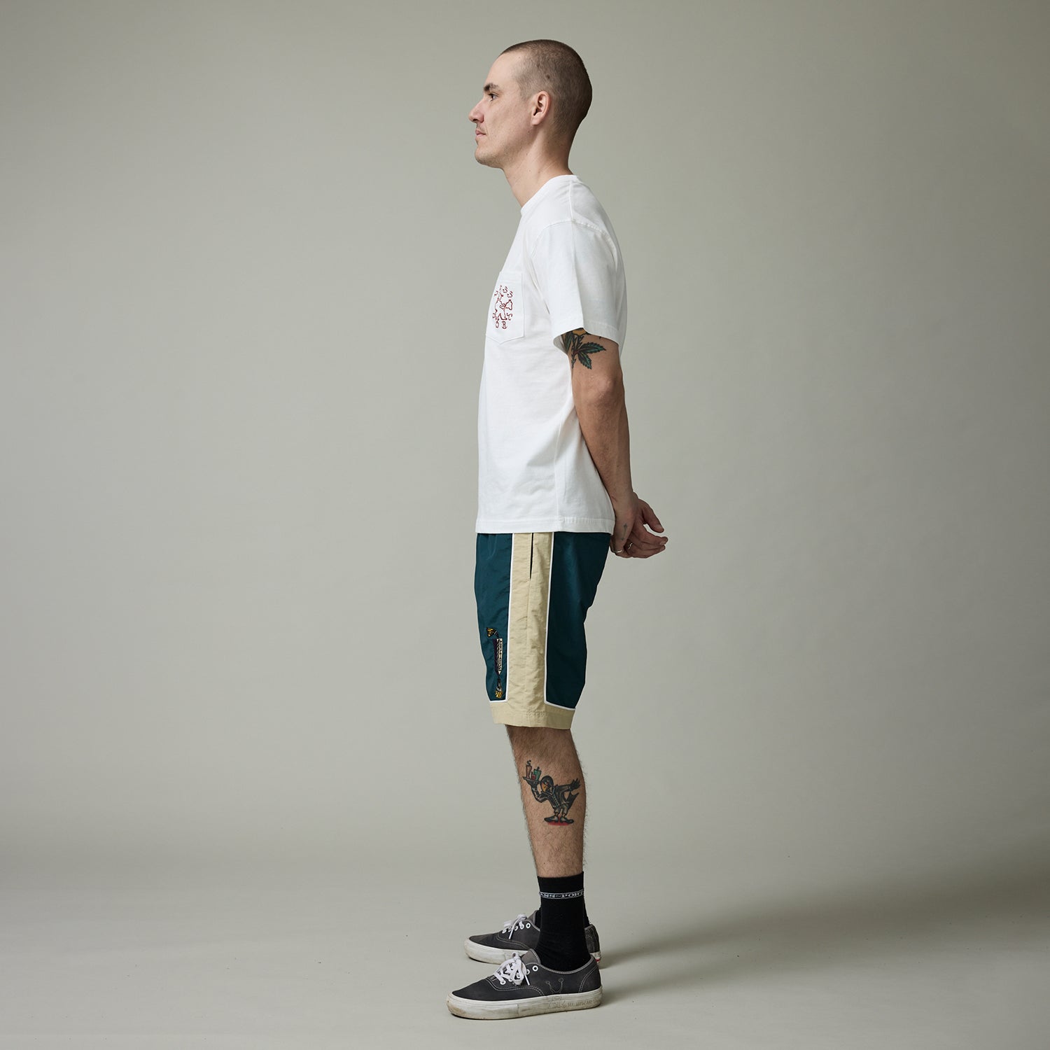 Pass~Port Tassle RPET Casual Short - Green / Cream