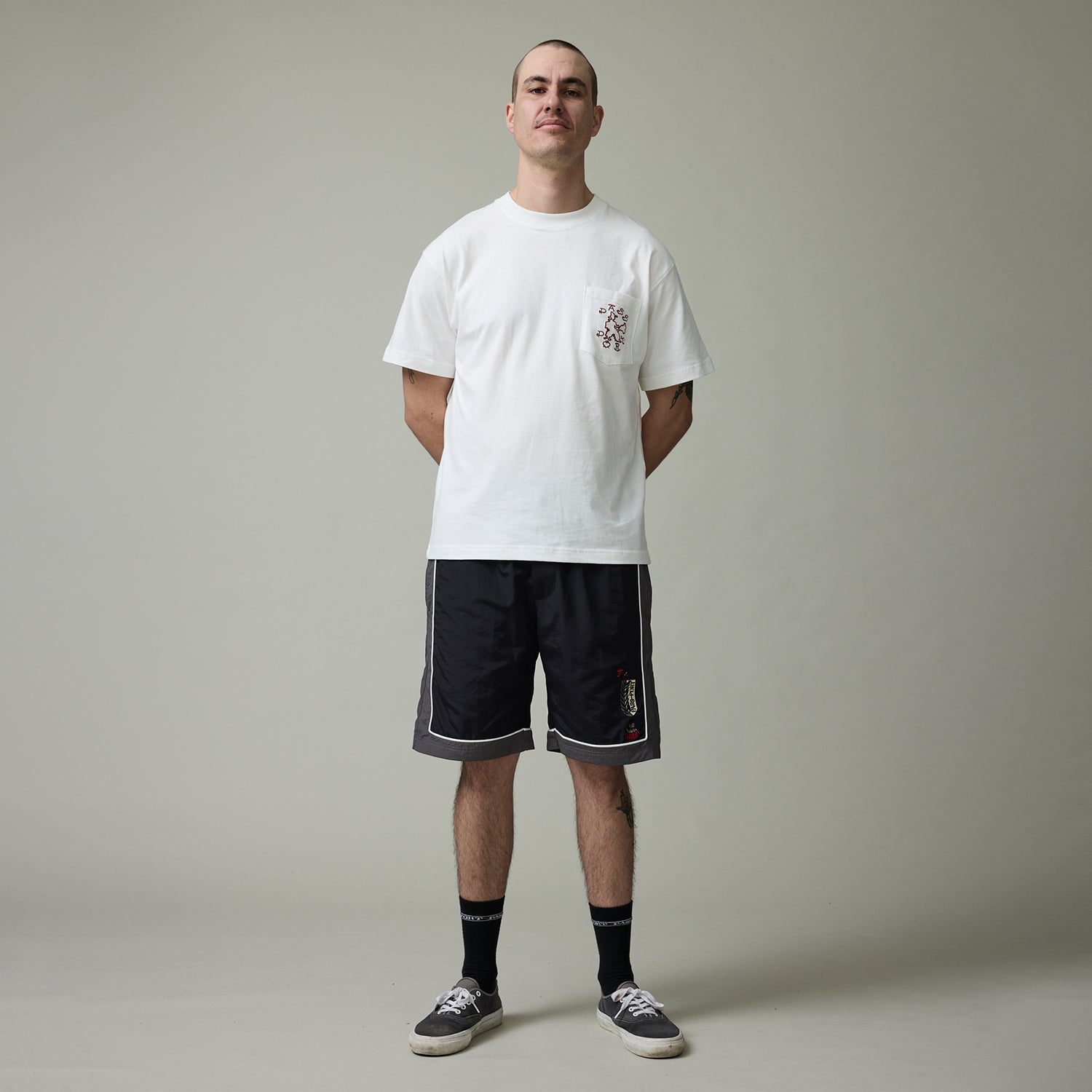 Pass~Port Tassle RPET Casual Short - Black / Grey