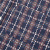 Pass~Port Workers Check Long Sleeve Shirt - Navy