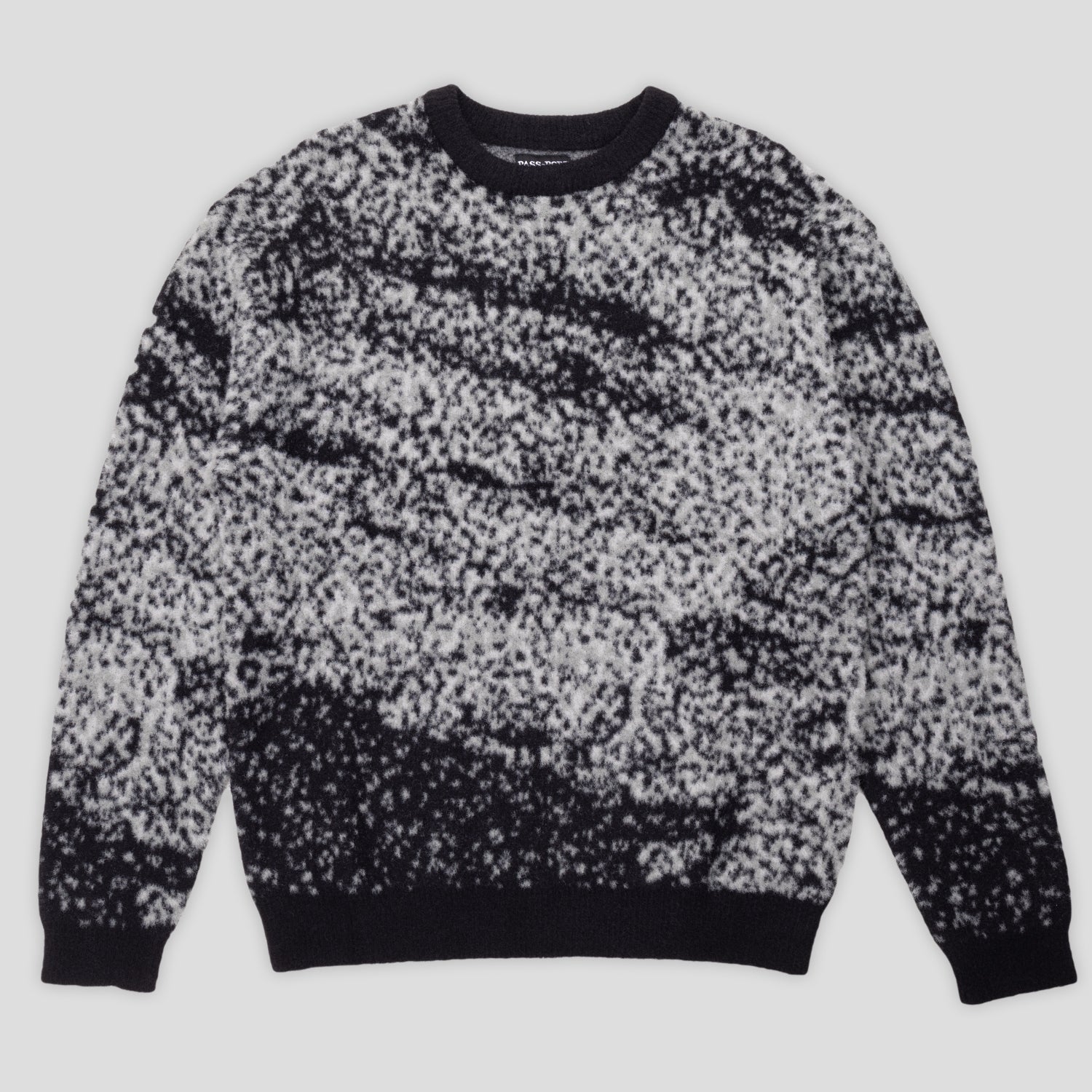 Pass~Port Cave~in Mohair Sweater - Black / Grey
