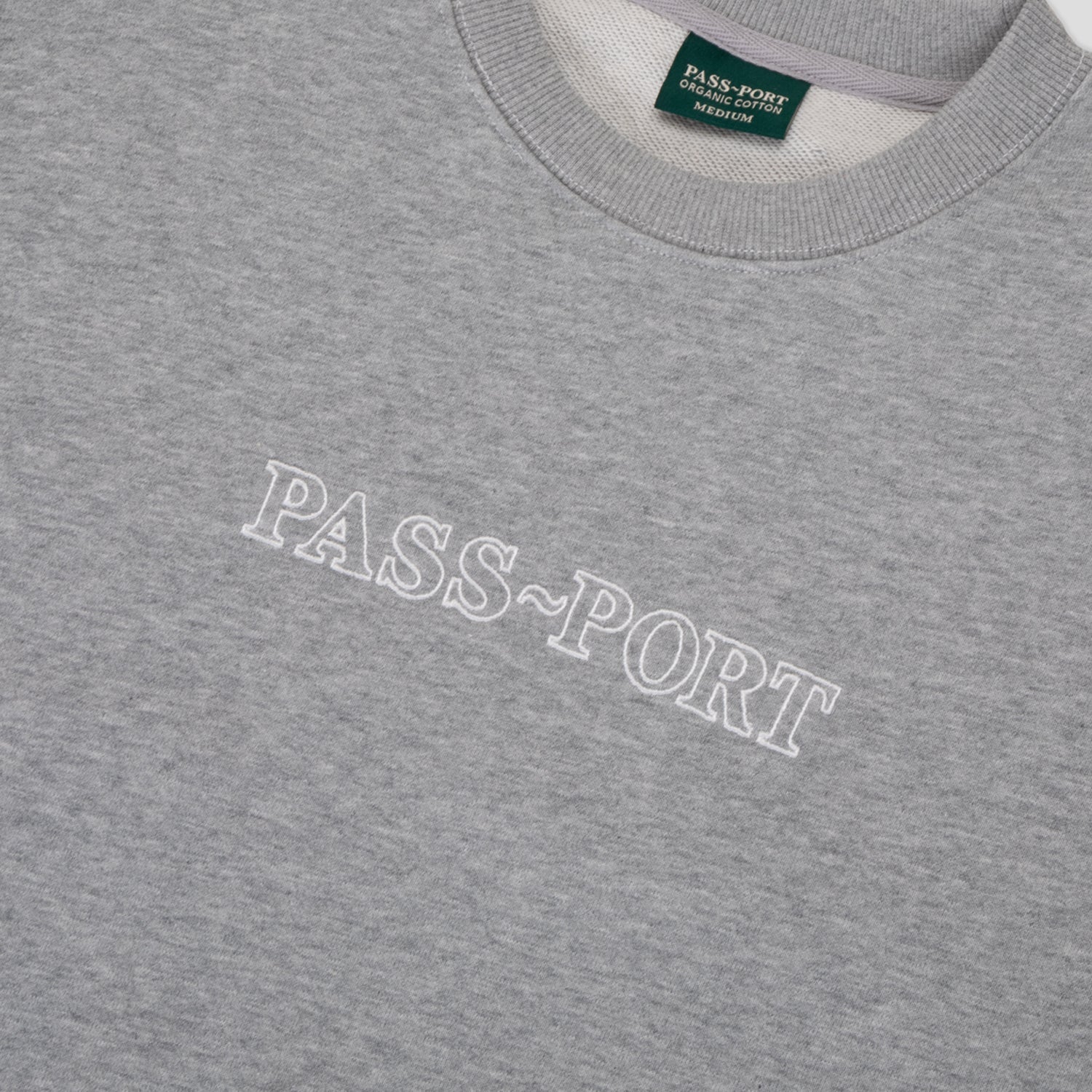 Pass~Port Official Organic Fleece Sweater - Heather Grey