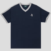 Pass~Port Workers Stripe Organic Cotton Jersey - Navy