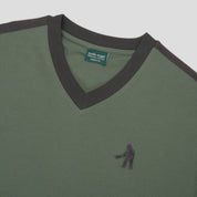 Pass~Port Workers Stripe Organic Cotton Jersey - Gumnut Green
