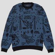 Pass~Port Eyeball Knit Sweater - Harbour Blue / Black