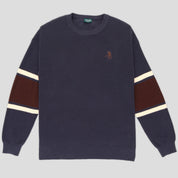 Pass~Port Organic Cotton Stripe Knit Sweater - Slate