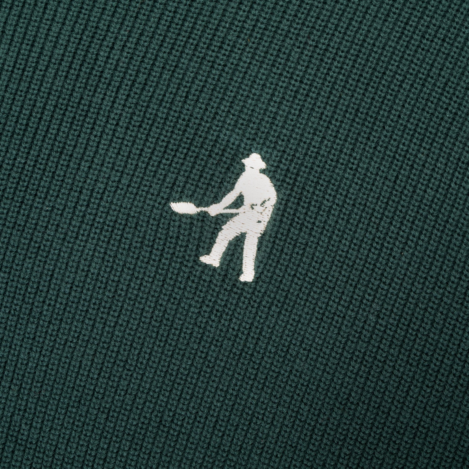 Pass~Port Organic Cotton Stripe Knit Sweater - Dark Green