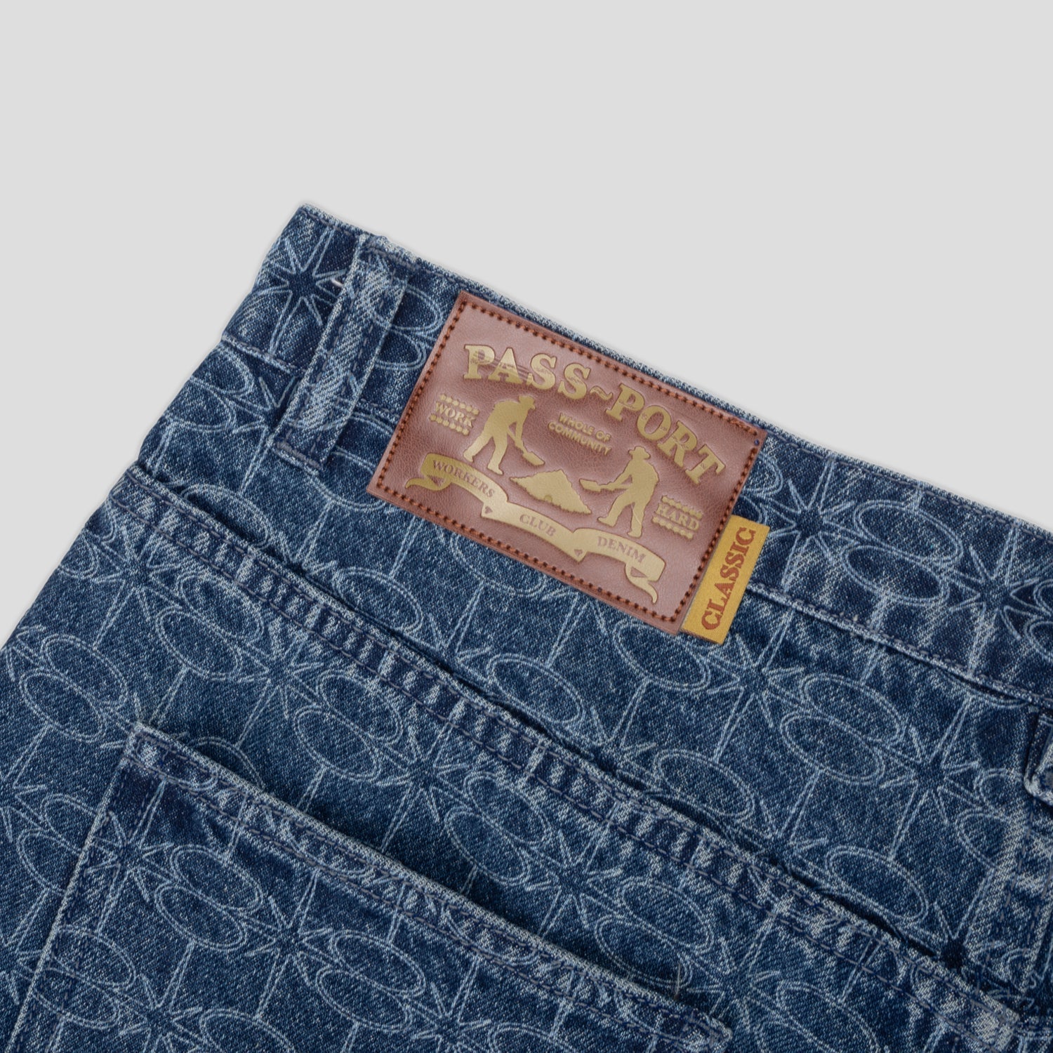 Pass~Port Soap Sparkle Workers Club Jean Short - Washed Dark Indigo