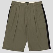 Pass~Port Herringbone Leagues Club Stripe Short - Olive / Black