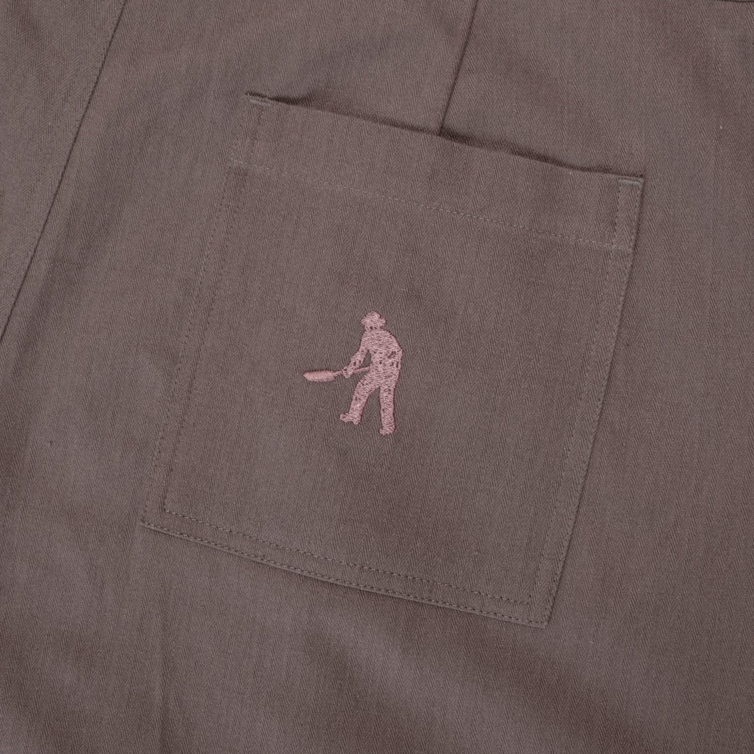 Pass~Port Herringbone Leagues Club Short - Dusty Brown