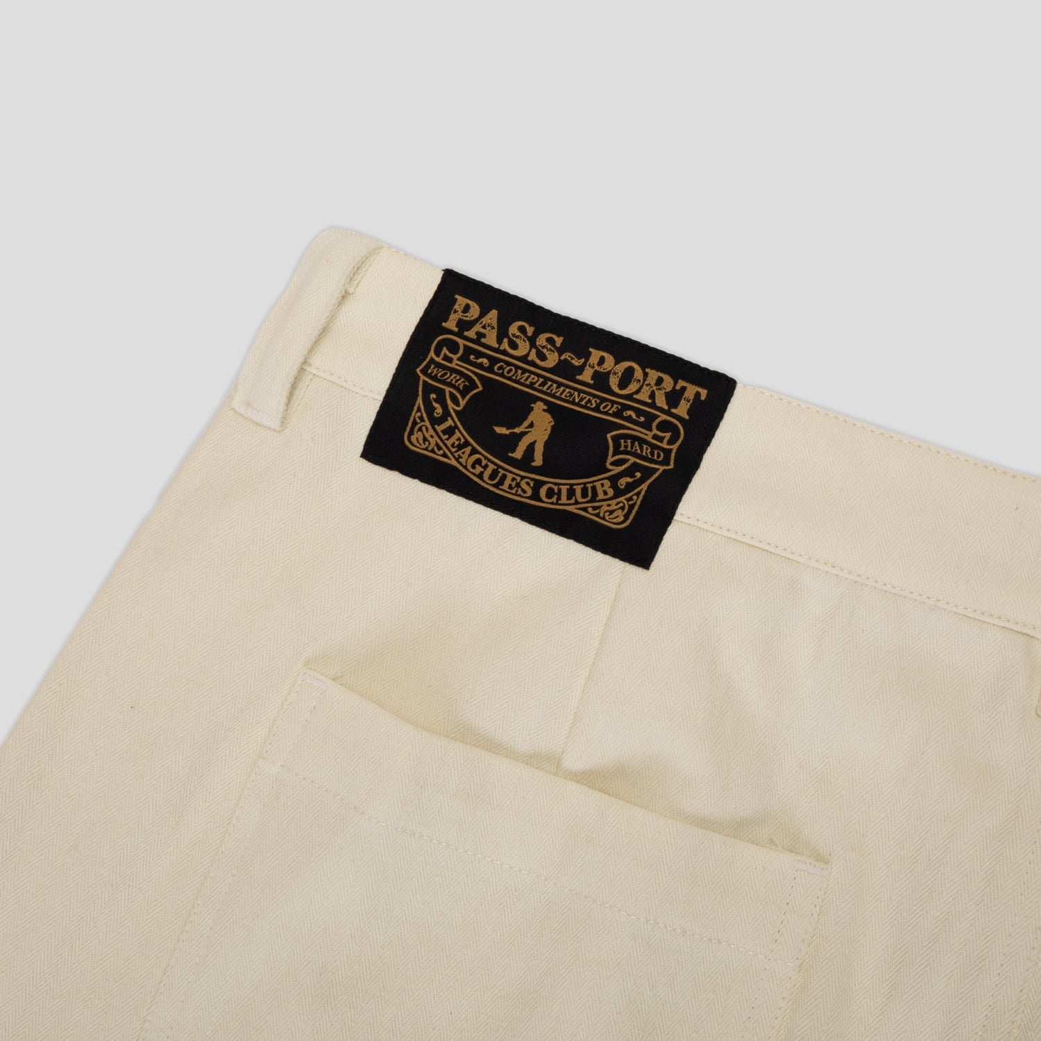 Pass~Port Herringbone Leagues Club Short - Bone