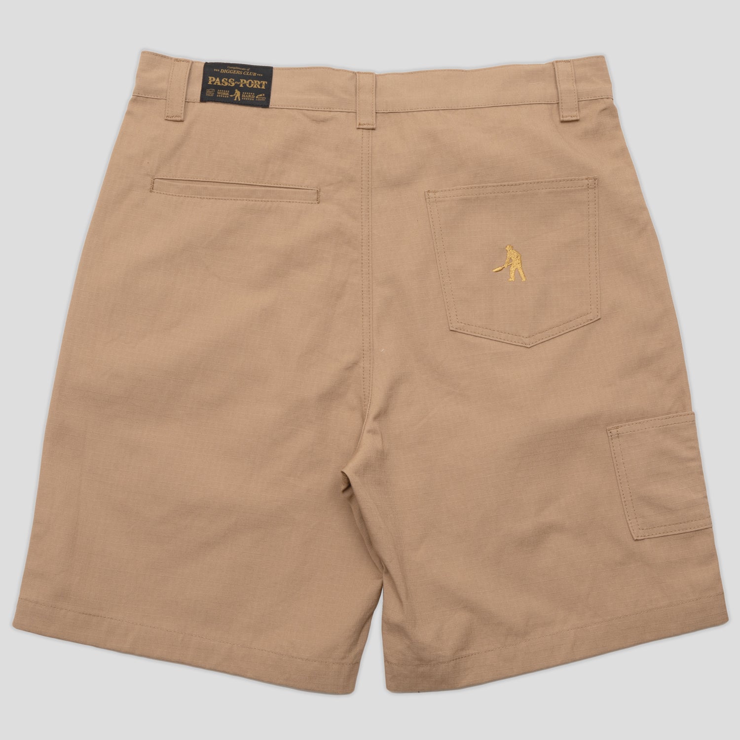 Pass~Port Ripstop Double Knee Diggers Club Short - Camel