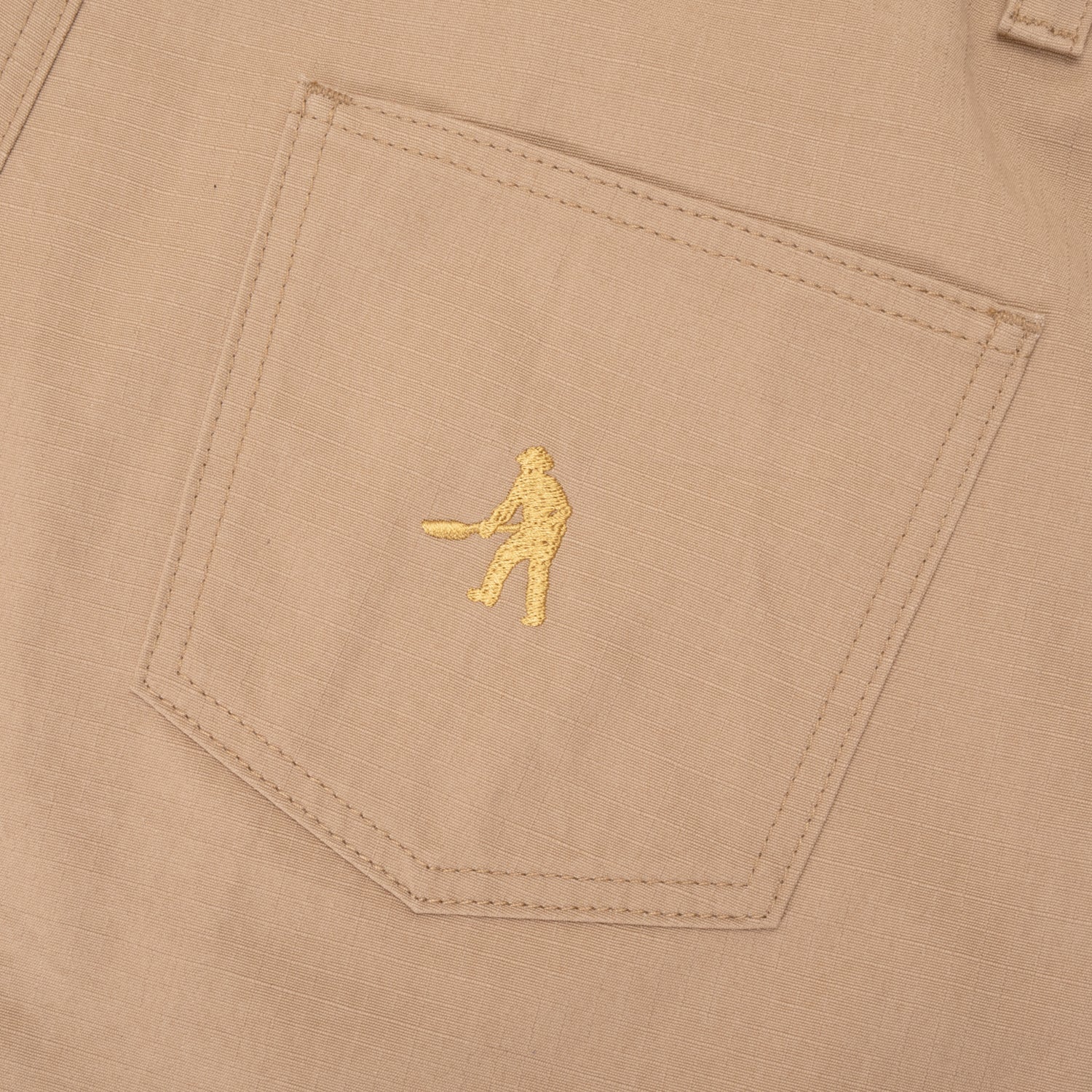 Pass~Port Ripstop Double Knee Diggers Club Short - Camel