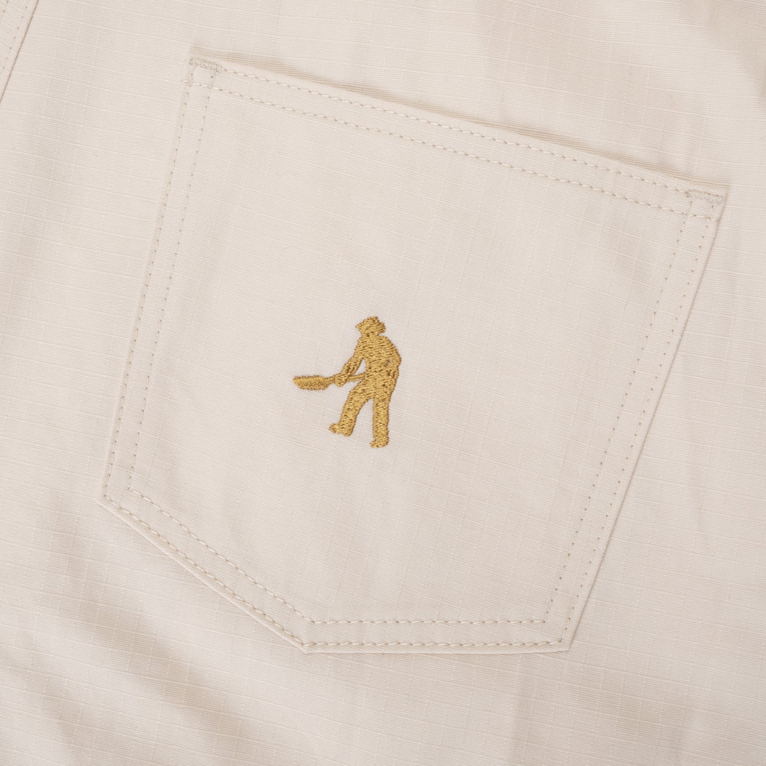 Pass~Port Ripstop Double Knee Diggers Club Short - Bone