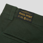 Pass~Port Ripstop Double Knee Diggers Club Short - Dark Green