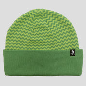 Pass~Port Organic Cotton Zig Zag Beanie - Moss