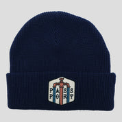 Pass~Port Water Supply Waffle Beanie - Navy