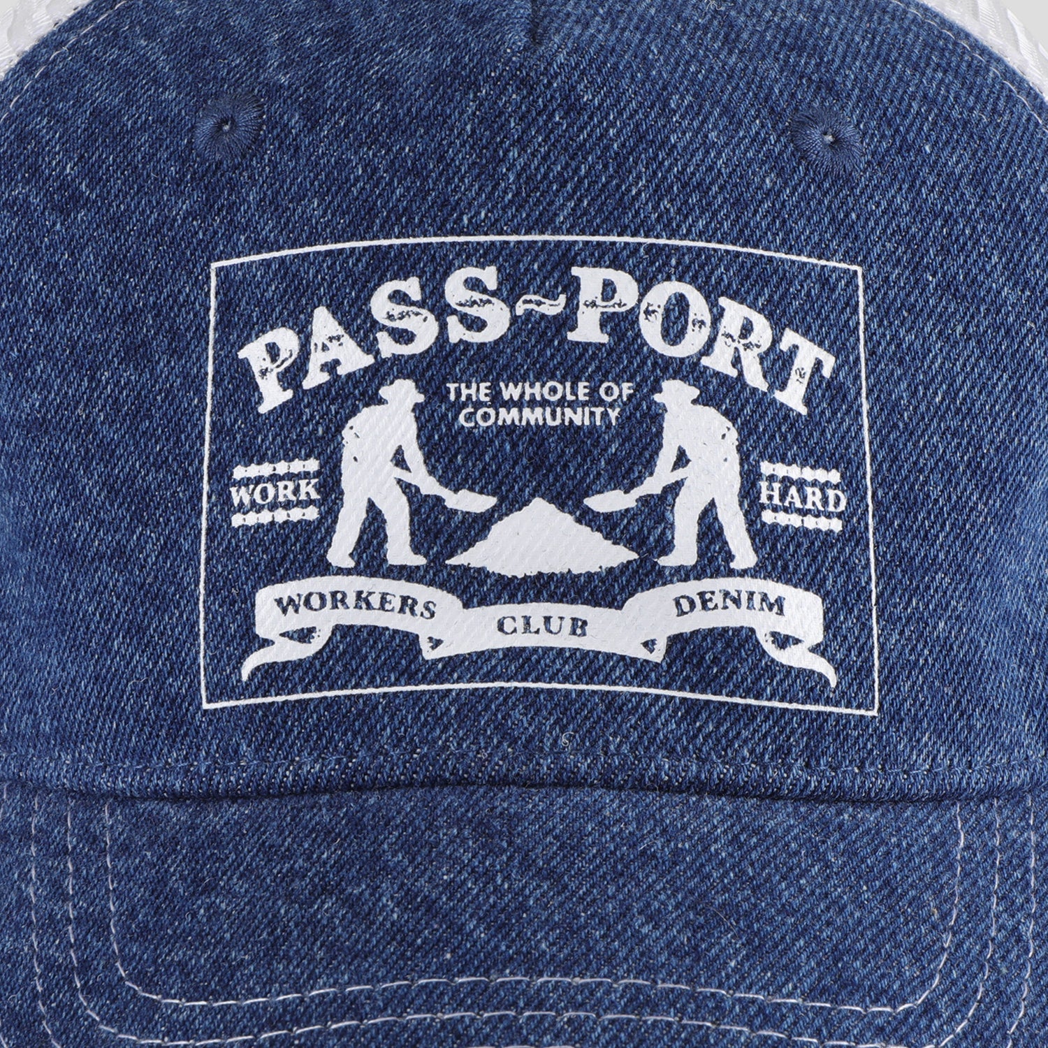 Pass~Port Workers Club Denim Packers Trucker - Washed Dark Indigo
