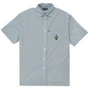 Pass~Port Wanderer Workers Short Sleeve Shirt - Ice