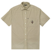 Pass~Port Wanderer Workers Short Sleeve Shirt - Khaki