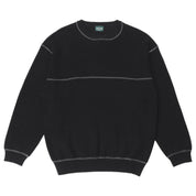 Pass~Port Overlocked Organic Knit Sweater - Black