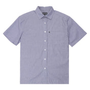 Pass~Port Workers Stripe Short Sleeve Shirt - Indigo