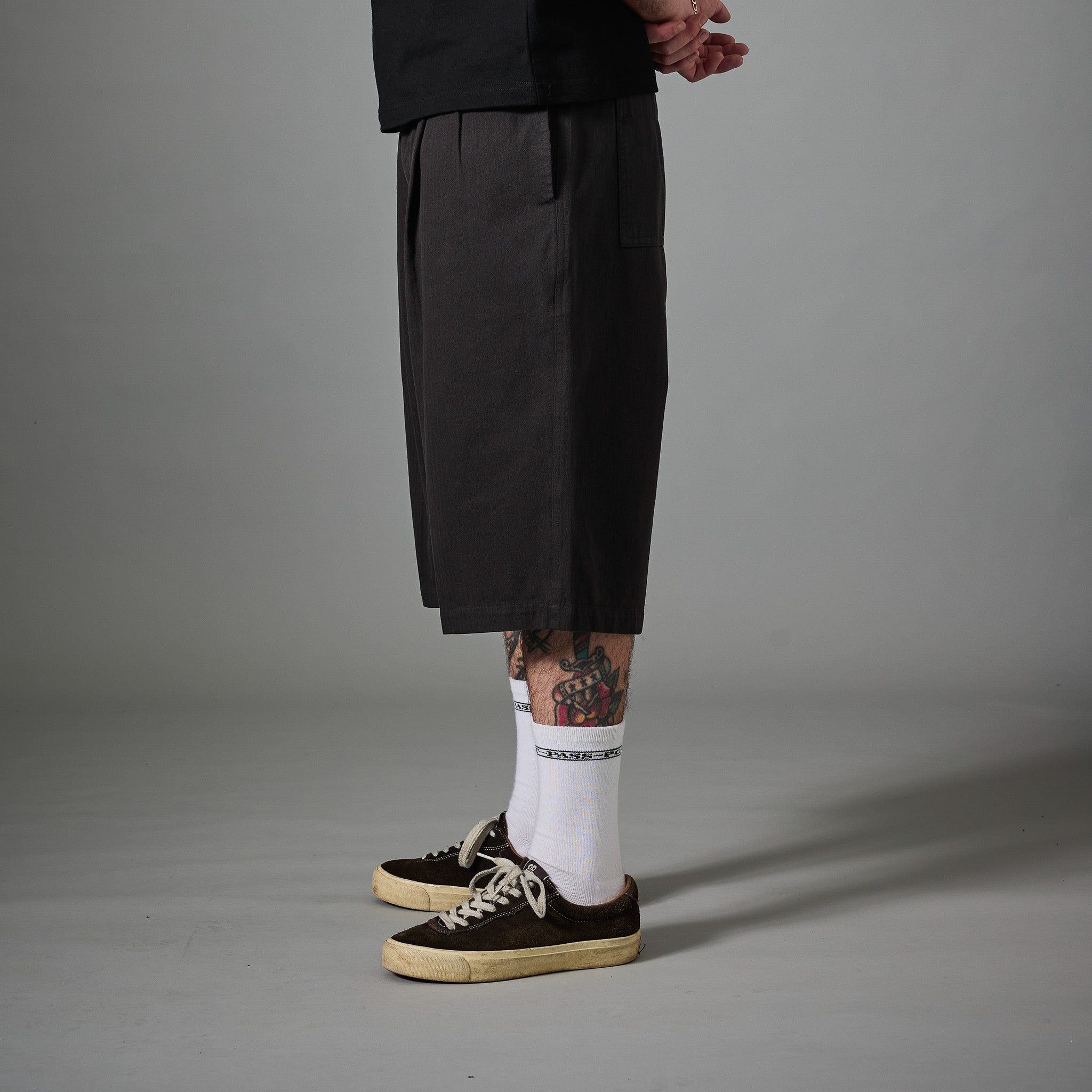 Pass~Port Herringbone Leagues Club Short - Vintage Black