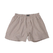Pass~Port Workers Check Boxer Shorts - Brown