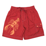 Pass~Port Seafood Staff Boardshorts - Lobster Red