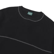 Pass~Port Overlocked Organic Knit Sweater - Black