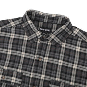 Pass~Port Wanderer Flannel Vineyard Shirt - Black
