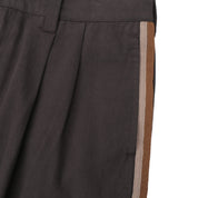 Pass~Port Herringbone Leagues Club Stripe Short - Dark Brown